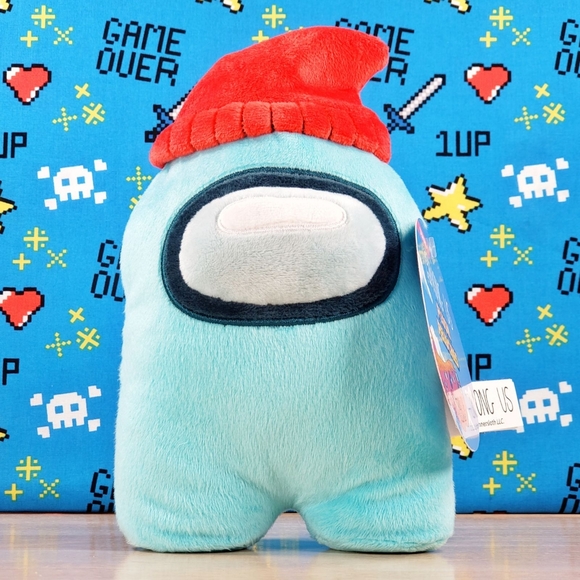 Among Us BLUE CREWMATE 7" w/ Red Beanie 2022 Series 2 100% Genuine Toikido Plush - Picture 1 of 11